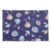 Kat in het Pet | Het vispatroon Kussensloop (Achterkant-Rechts)