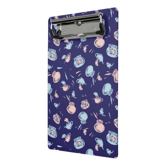 Kat in het Pet | Het vispatroon Mini Klembord (Angled2)