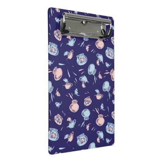 Kat in het Pet | Het vispatroon Mini Klembord (Schuin)