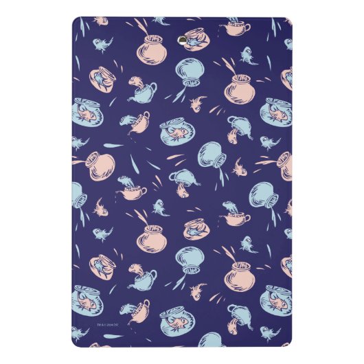 Kat in het Pet | Het vispatroon Mini Klembord (Achterkant)