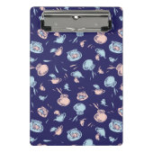 Kat in het Pet | Het vispatroon Mini Klembord (Voorkant)