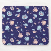 Kat in het Pet | Het vispatroon Muismat (Voorkant)