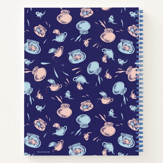 Kat in het Pet | Het vispatroon Notitieboek (Achterkant)