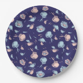 Kat in het Pet | Het vispatroon Papieren Bordje (Voorkant)