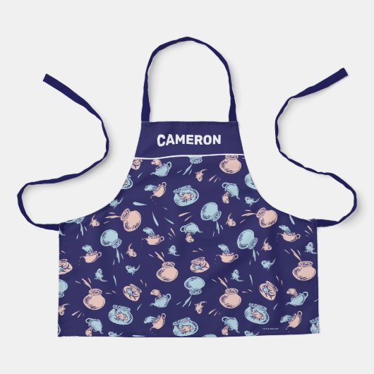 Kat in het Pet | Het vispatroon Schort (Voorkant)