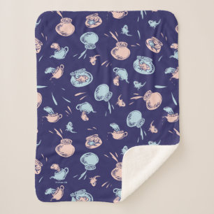 Kat in het Pet Het vispatroon Sherpa Deken