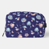 Kat in het Pet | Het vispatroon Toilettasje (Achterkant)