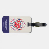 Kat in het Pet Hij was weg met een tip van zijn Pe Bagagelabel (Achterkant horizontaal)