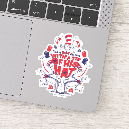 Kat in het Pet Hij was weg met een tip van zijn Pe Sticker (Detail)