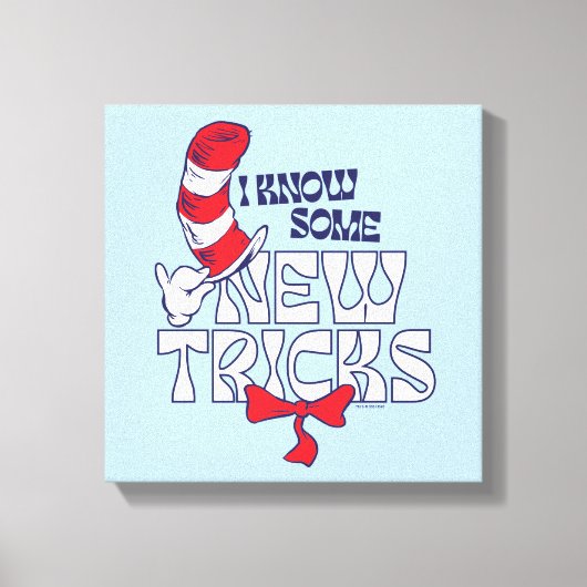 Kat in het Pet | Ik ken nieuwe trucjes Canvas Afdruk (Voorkant)