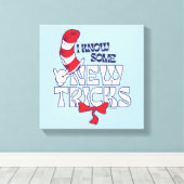 Kat in het Pet | Ik ken nieuwe trucjes Canvas Afdruk (Insitu (Houten vloer))