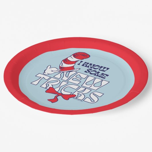 Kat in het Pet | Ik ken nieuwe trucjes Papieren Bordje (Gekanteld)