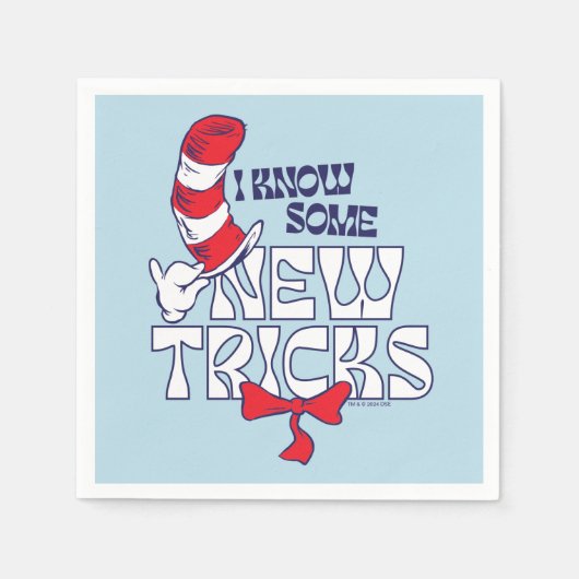 Kat in het Pet | Ik ken nieuwe trucjes Servet (Voorkant)