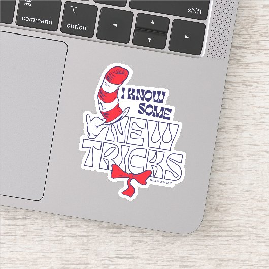 Kat in het Pet | Ik ken nieuwe trucjes Sticker (Detail)