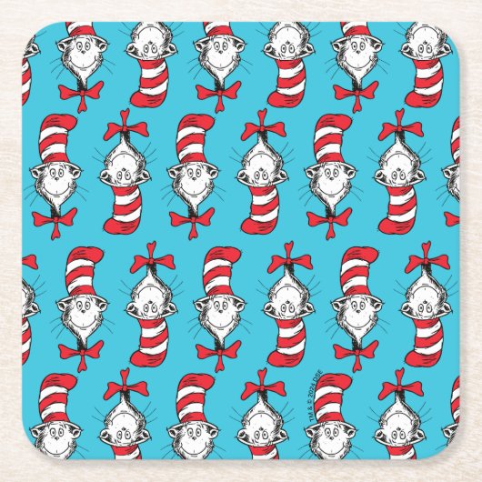 Kat in het Pet Kartonnen Onderzetters (Voorkant)