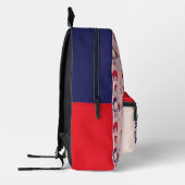 Kat in het Pet | Kattengezichtstekst Bedrukte Rugzak (Links)