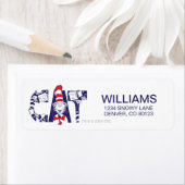 Kat in het Pet | Kattengezichtstekst Etiket (Insitu)