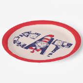 Kat in het Pet | Kattengezichtstekst Papieren Bordje (Gekanteld)