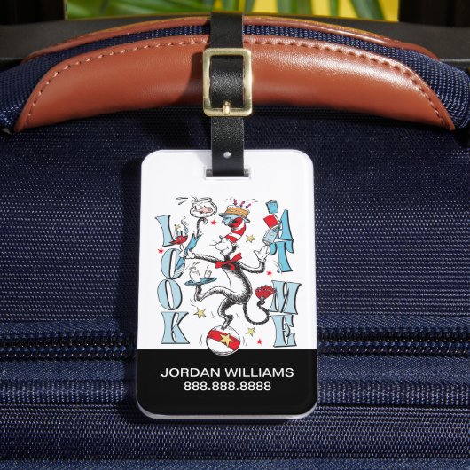 Kat in het Pet | Kijk me aan Bagagelabel (Voorkant Insitu 2)