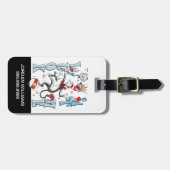 Kat in het Pet | Kijk me aan Bagagelabel (Voorkant horizontaal)