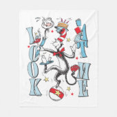 Kat in het Pet | Kijk me aan Fleece Deken (Voorkant)