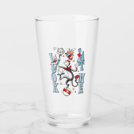 Kat in het Pet | Kijk me aan Glas (Voorkant)