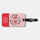 Kat in het Pet | Kijk me aan! Kijk me aan! Bagagelabel (Achterkant horizontaal)