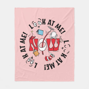 Kat in het Pet   Kijk me aan! Kijk me aan! Fleece Deken