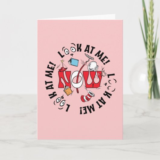 Kat in het Pet | Kijk me aan! Kijk me aan! Kaart (Voorkant)