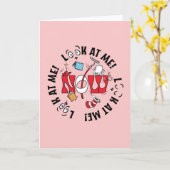 Kat in het Pet | Kijk me aan! Kijk me aan! Kaart (Gele Bloem)