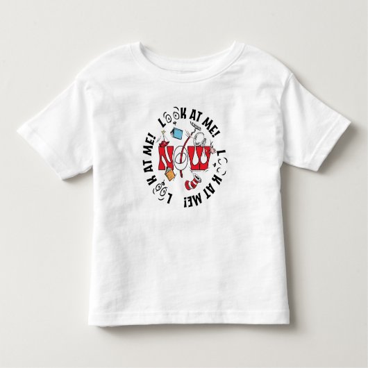 Kat in het Pet | Kijk me aan! Kijk me aan! Kinder Shirts (Voorkant)