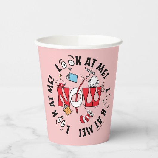 Kat in het Pet | Kijk me aan! Kijk me aan! Papieren Bekers (Links)