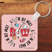 Kat in het Pet | Kijk me aan! Kijk me aan! Sleutelhanger (Achterkant)