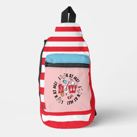 Kat in het Pet | Kijk me aan! Kijk me aan! Sling Bag (Voorkant)