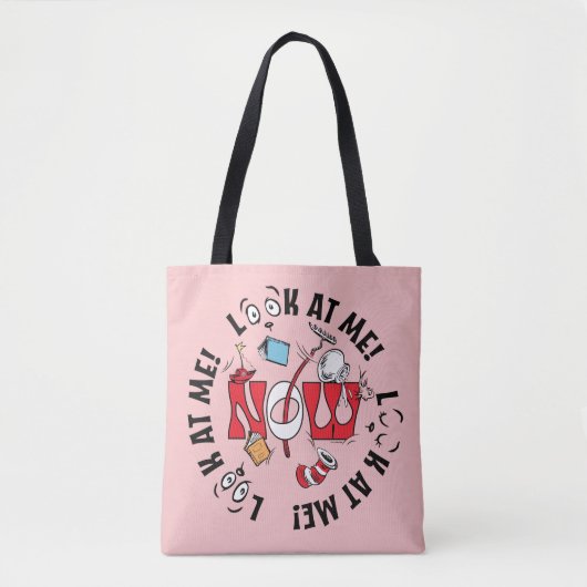 Kat in het Pet | Kijk me aan! Kijk me aan! Tote Bag (Voorkant)