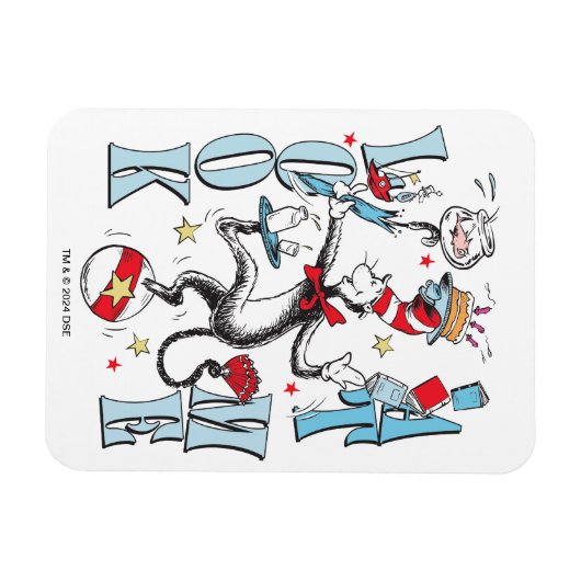 Kat in het Pet | Kijk me aan Magneet (Horizontaal)