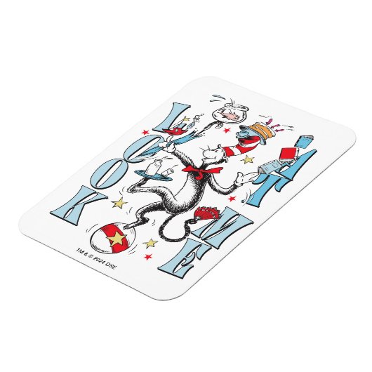 Kat in het Pet | Kijk me aan Magneet (Linkerzijde)