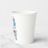 Kat in het Pet | Kijk me aan Papieren Bekers (Achterkant)