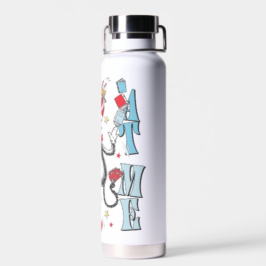 Kat in het Pet | Kijk me aan Waterfles (Achterkant)