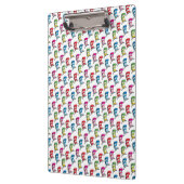 Kat in het Pet Kleurrijk Pet Patroon Klembord (Links)