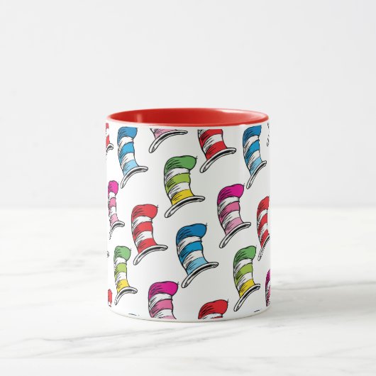 Kat in het Pet Kleurrijk Pet Patroon Mok (Midden)