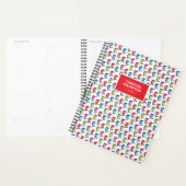 Kat in het Pet Kleurrijk Pet Patroon Planner (Display)