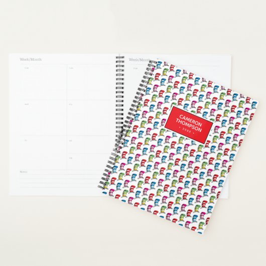 Kat in het Pet Kleurrijk Pet Patroon Planner (Display)