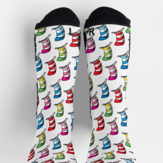 Kat in het Pet Kleurrijk Pet Patroon Sokken (Top)