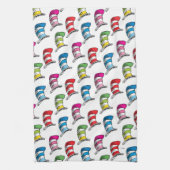 Kat in het Pet Kleurrijk Pet Patroon Theedoek (Verticaal)