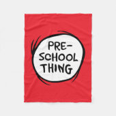 Kat in het Pet | kleuterschool Fleece Deken (Voorkant)