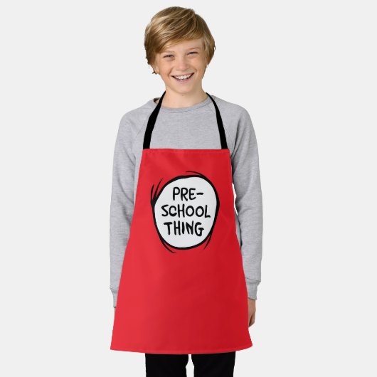 Kat in het Pet | kleuterschool Schort (Gedragen)