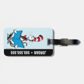 Kat in het Pet Lezen Bagagelabel (Achterkant horizontaal)