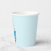 Kat in het Pet Lezen Papieren Bekers (Links)