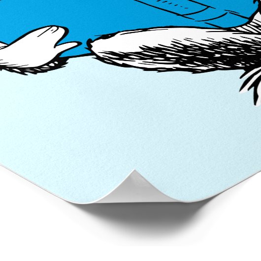 Kat in het Pet Lezen Poster (Hoek)